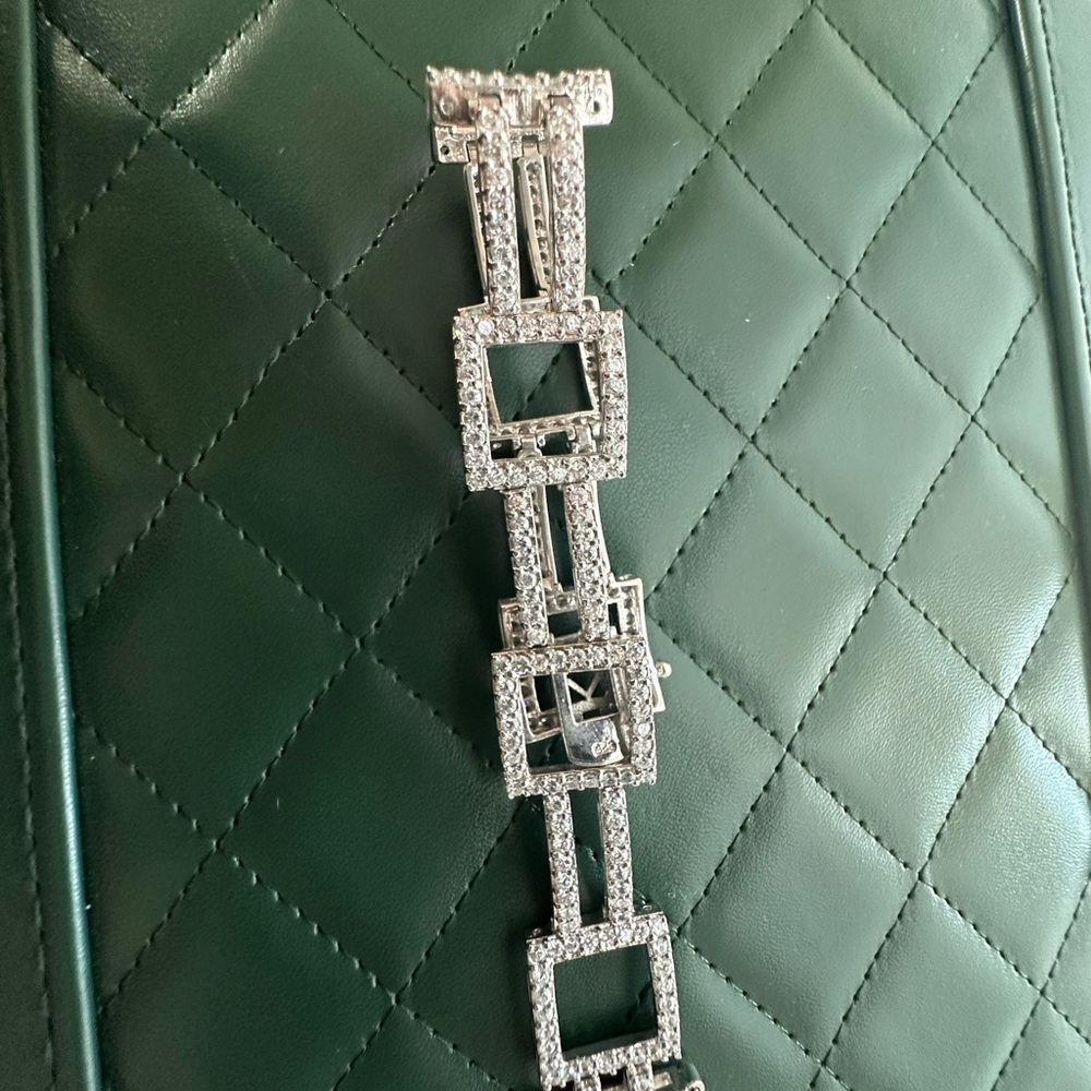 Sterling silver Geometric Bracelet - Picture 7 of 9